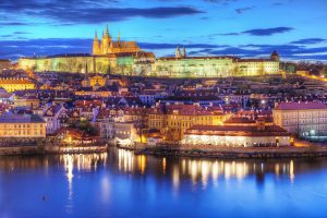 Prague Castle by night